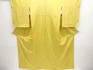 蝶に花丸文様刺繍訪問着